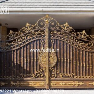 Modern Gate Design, Double Door Steel Gate Design 1991 Gate Design Ideas
