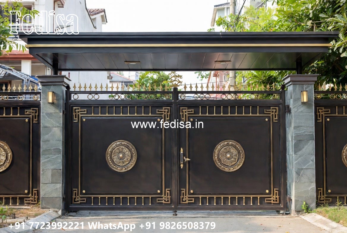 Ss Gate Design, Brick And Wrought Iron Fence Designs 2083 Gate Design Ideas
