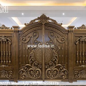 Modern Gate Design, Gate Design With Wall 2231 Gate Design Ideas