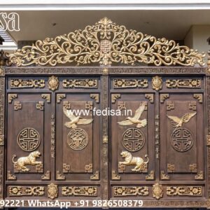 Main Gate Design 2026 With Price, Front Wall Grill Design 2295 Gate Design Ideas