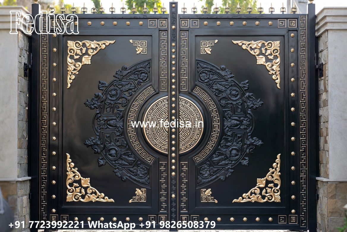 Modern Gate Design, Arched Wooden Gate Designs 2461 Gate Design Ideas