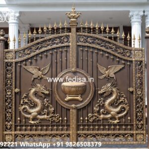 Modern Gate Design, Main Gate With Mini Gate 2621 Gate Design Ideas