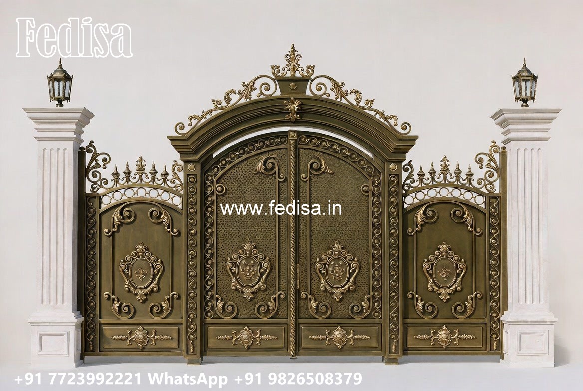 Grill Gate Design, Sliding Boundary Gate Wonderful Main Gate Design Ideas