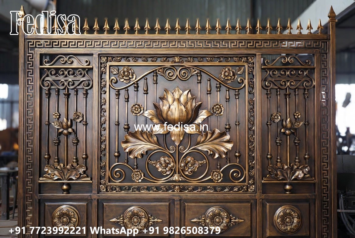 Grill Gate Design, Gate Design With Boundary Wall Wonderful Main Gate Design Ideas