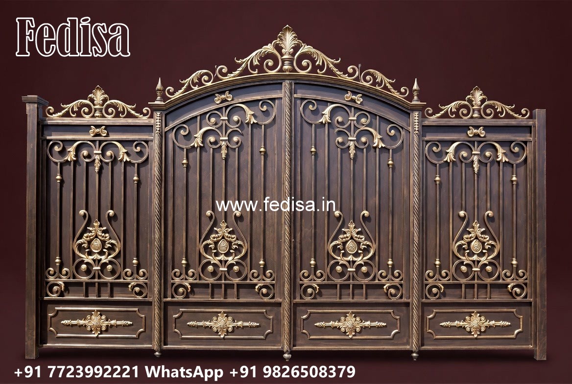 Entrance Gate Design, Steel Gate Design Double Door Price Wonderful Main Gate Design Ideas