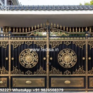 Entrance Gate Design, Square Tube Fence Design Wonderful Main Gate Design Ideas