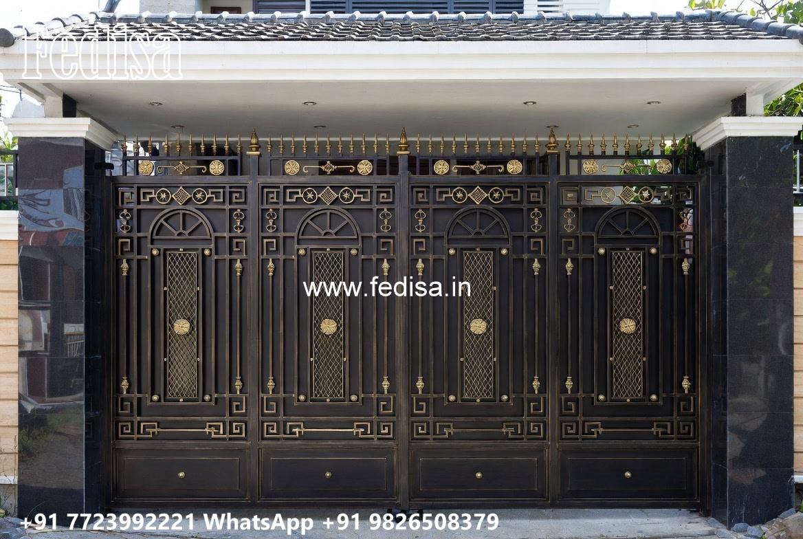 Iron Main Gate Design, Compound Wall Design With Gate Wonderful Main Gate Design Ideas