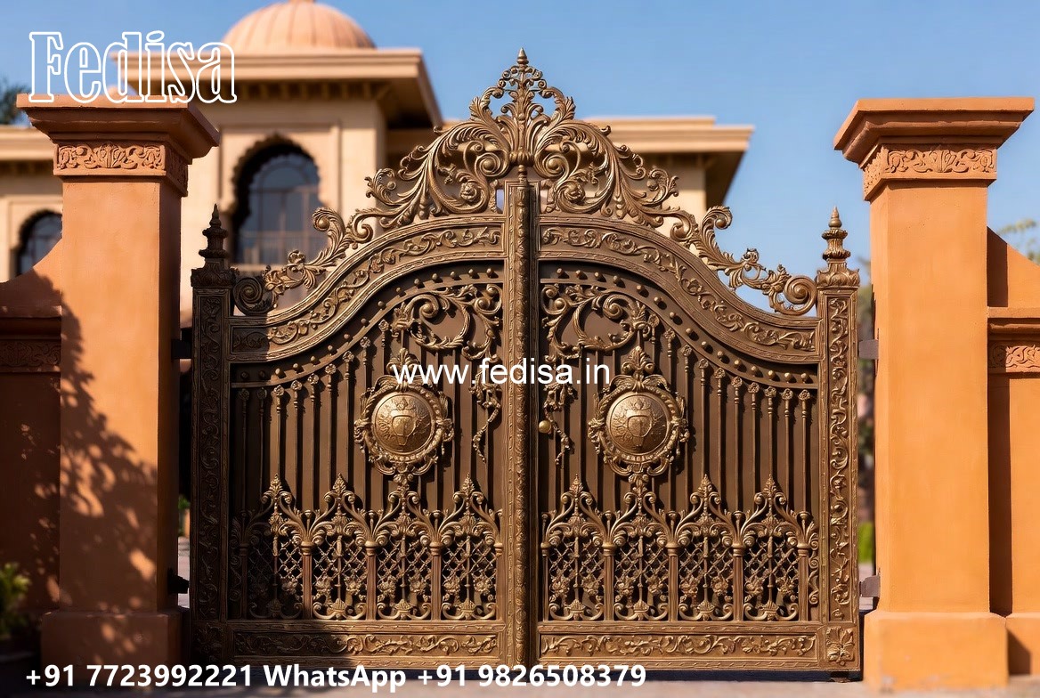 Entrance Gate Design, Big Gate With Small Gate Wonderful Main Gate Design Ideas