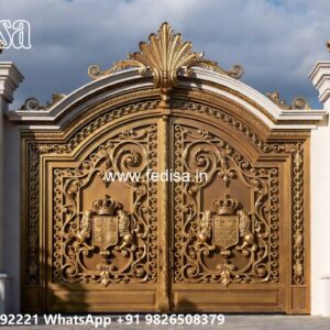 Entrance Gate Design, One Side Iron Gate Design Wonderful Main Gate Design Ideas