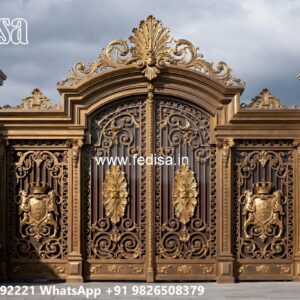 New Gate Design, Boundary Steel Gate Wonderful Main Gate Design Ideas