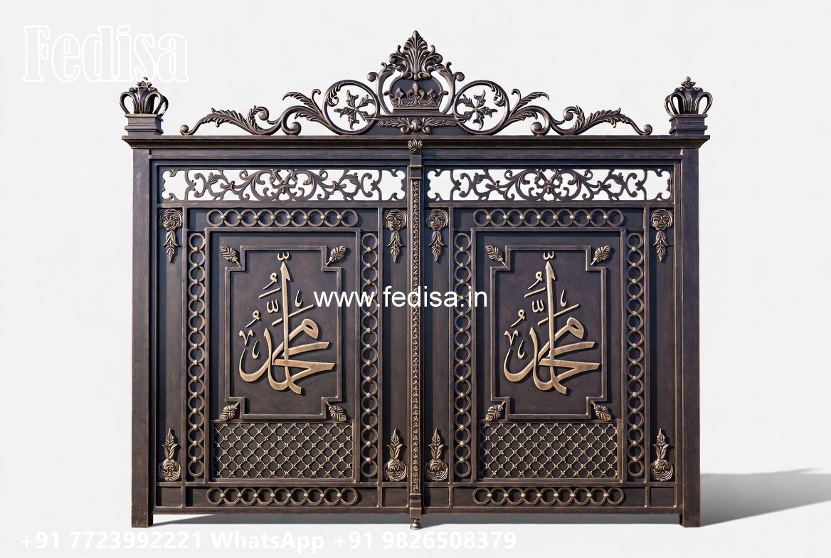 Metal Gate Design, Steel Single Gate Design Wonderful Main Gate Design Ideas