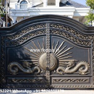 Modern Front Gate Design, Steel Maharaja Gate Wonderful Main Gate Design Ideas