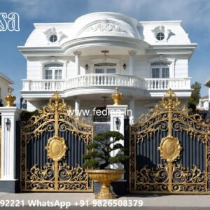 Modern Front Gate Design, Gate Slope Design Wonderful Main Gate Design Ideas