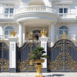 Gate Wall Design, Steel Gate Double Door Design Wonderful Main Gate Design Ideas