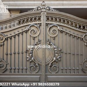 Single Gate Design, Contemporary Metal Gates Wonderful Main Gate Design Ideas
