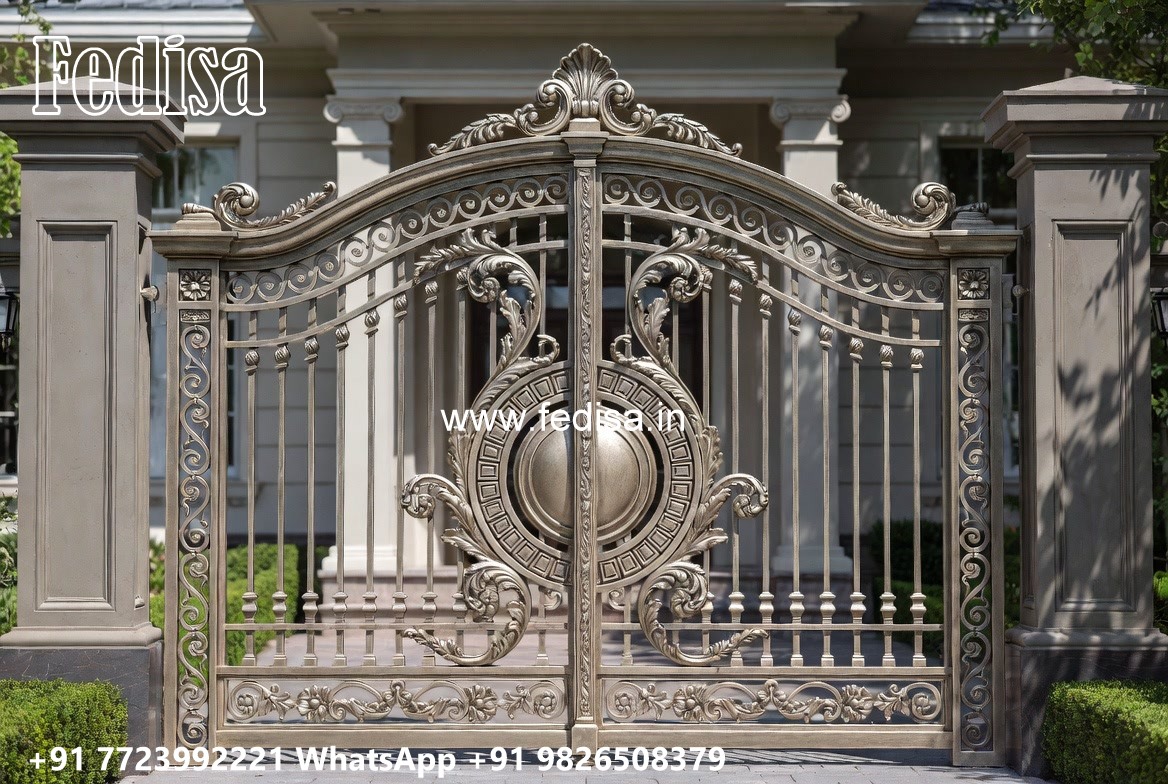 Compound Gate Design, Modern Metal Gate Design Wonderful Main Gate Design Ideas