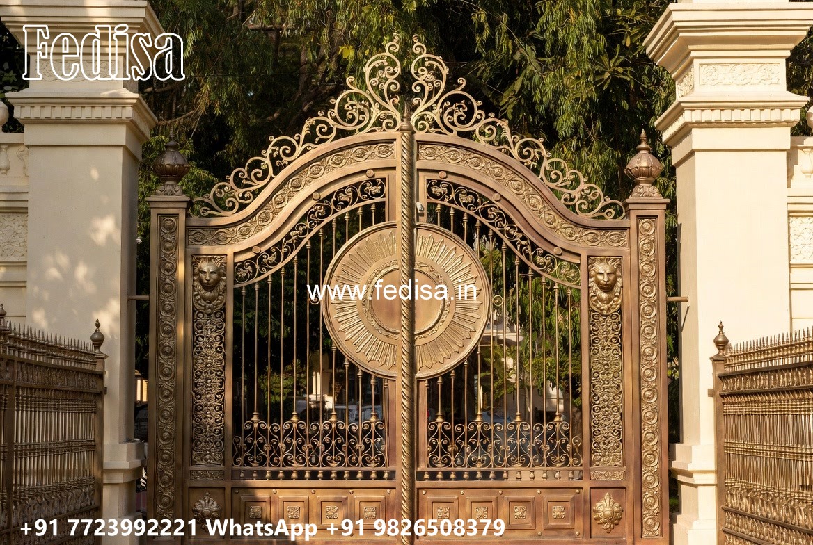 Door Gate Design, Main Gate Design With Boundary Wall Wonderful Main Gate Design Ideas