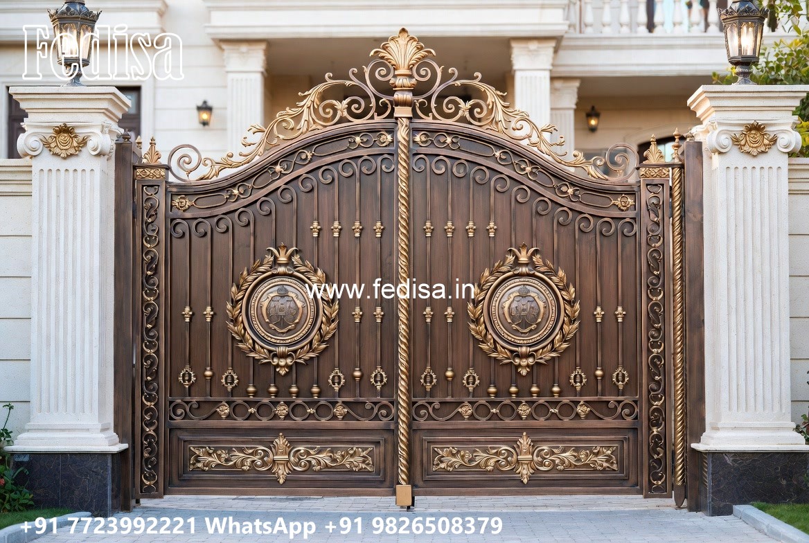 Compound Gate Design, Boundary Wall With Grill Design Wonderful Main Gate Design Ideas