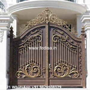 Single Gate Design, Modern Metal Fences Wonderful Main Gate Design Ideas