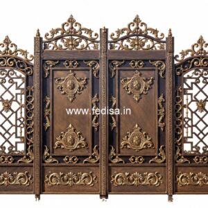 Metal Gate Design, Simple Wall Compound Gate Design Wonderful Main Gate Design Ideas
