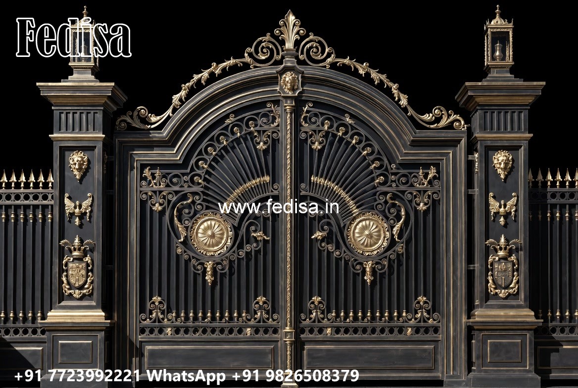 Door Gate Design, Double Entry Gate Wonderful Main Gate Design Ideas