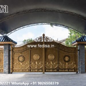 Boundary Wall Design With Gate, Gi Pipe Gate Design Wonderful Main Gate Design Ideas