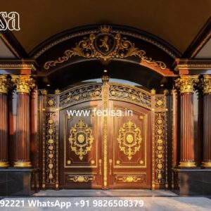 New Gate Design 2107, Steel Gate With Hpl Sheet 718 Gate Ideas | Entrance Gates Design