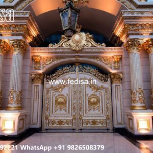 Main Gate Design 2026 Steel, Main Gate With Mini Gate 837 Gate Ideas | Entrance Gates Design