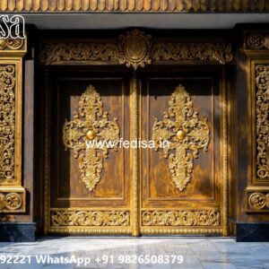 Simple Iron Gate Designs, Steel Wood Gate Design 939 Gate Ideas | Entrance Gates Design