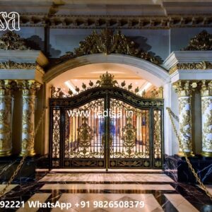 New Gate Design 2141, Folding Front Gate Design 1058 Gate Ideas | Entrance Gates Design