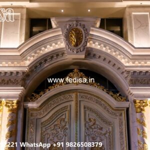 Simple Iron Gate Designs, Main Gate With Small Door 1219 Gate Ideas | Entrance Gates Design