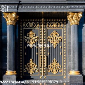 Compound Wall Gate Design, Main Gate Iron Colour 1230 Gate Ideas | Entrance Gates Design