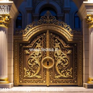 Boundary Grill Design, Steel Gate Design Double Door 1407 Gate Ideas | Entrance Gates Design
