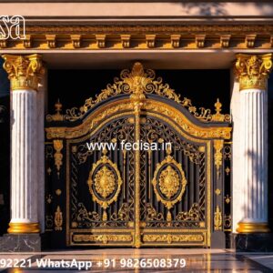 Modern Main Gate Design, Boundary Wall Iron Grill Design 1563 Gate Ideas | Entrance Gates Design
