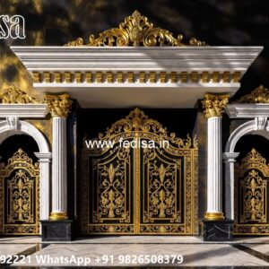 Auto Gate Design, Laser Cutting Compound Gate 1660 Gate Ideas | Entrance Gates Design