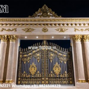 Lohe Ke Pipe Ke Gate, 8 Feet Main Gate Design 1682 Gate Ideas | Entrance Gates Design