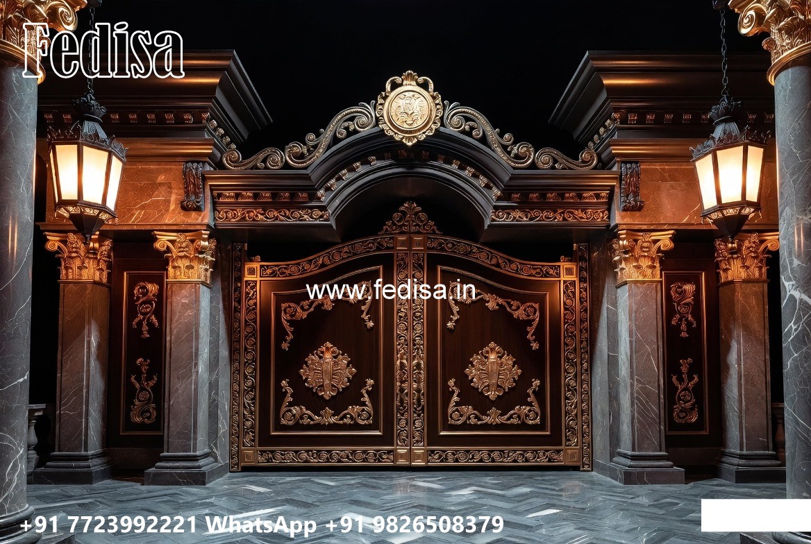 Boundary Wall Gate, Iron Channel Gate Design 1705 Gate Ideas | Entrance Gates Design