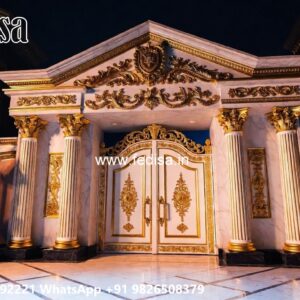 Lohe Ke Pipe Ke Gate, Compound Wall Sliding Gate Design 2092 Gate Ideas | Entrance Gates Design