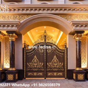 Main Gate Design 2026 Iron, Wood Fence Gate Designs 2726 Gate Ideas | Entrance Gates Design