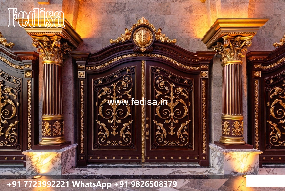Double Gate Design, Iron Pipe Gate Design Catalogue 2774 Gate Ideas | Entrance Gates Design