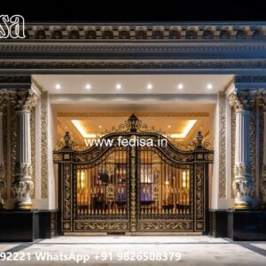 Main Gate Design 2026 Iron, Steel Gate Handle Design 2976 Gate Ideas | Entrance Gates Design