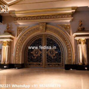 Double Gate Design, Concrete Fence And Gate Design Front Gate Designs For Houses | Entrance Gates Design