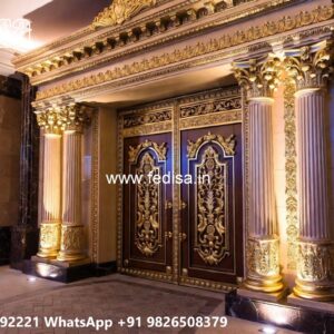 Lohe Ka Gate Grill, Wood Gate Construction Front Gate Designs For Houses | Entrance Gates Design