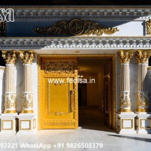 Double Gate Design, Contemporary Metal Side Gates Front Gate Designs For Houses | Entrance Gates Design