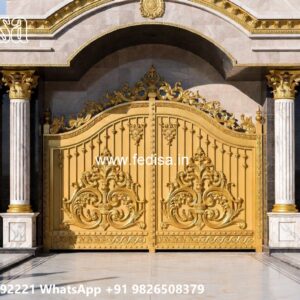 Boundary Wall Grill Design, Main Gate With Mini Gate Front Gate Designs For Houses | Entrance Gates Design