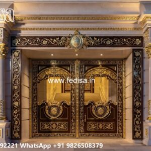 Double Gate Design, Boundary Design Gate Front Gate Designs For Houses | Entrance Gates Design