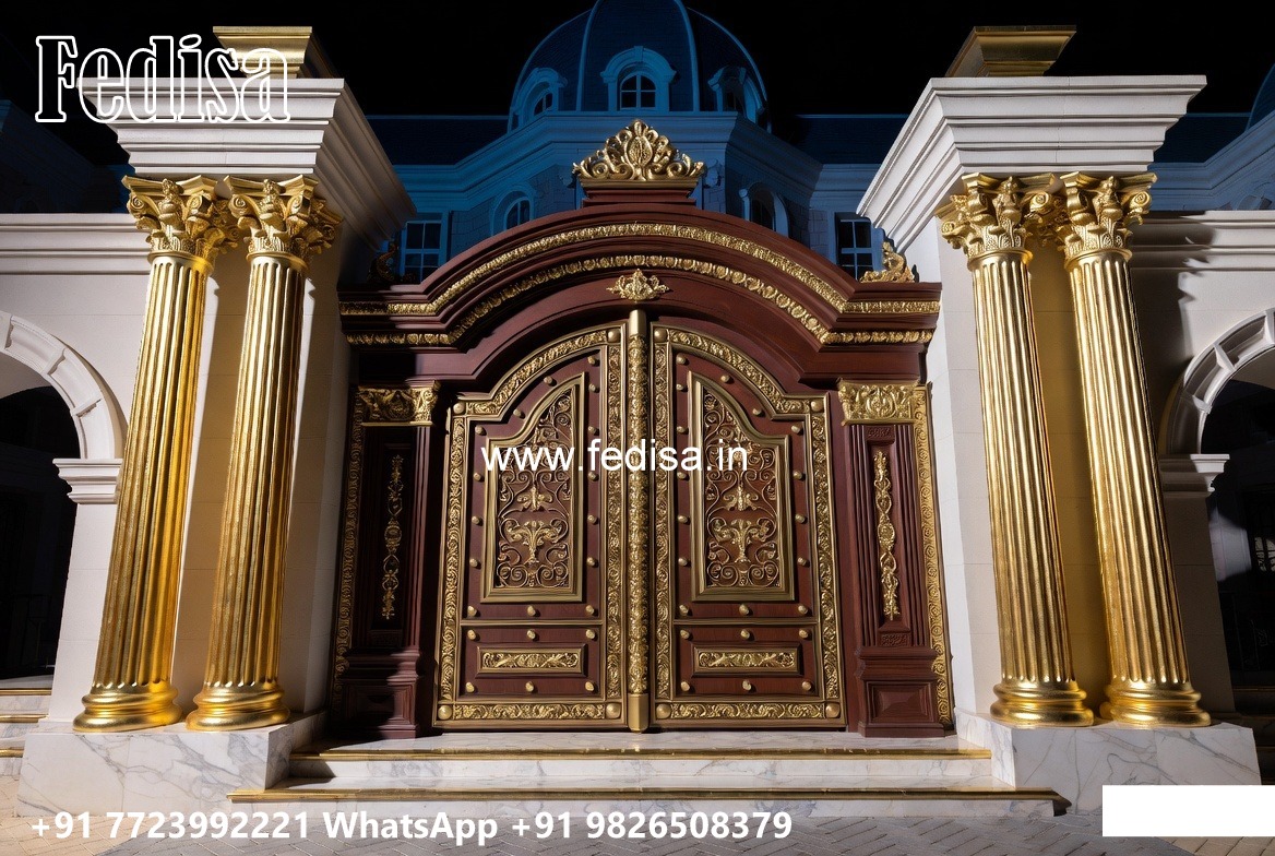 Boundary Wall Grill Design, Sliding Compound Gate Front Gate Designs For Houses | Entrance Gates Design