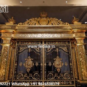 Double Gate Design, Fancy Sliding Gate Front Gate Designs For Houses | Entrance Gates Design