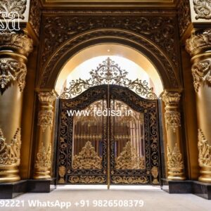 Double Gate Design, Gate Design Box Bar Front Gate Designs For Houses | Entrance Gates Design