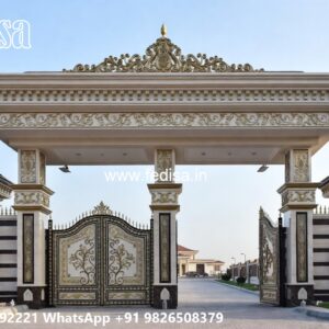 Compound Wall Grill Design, Gate Ka Colour Front Gate Designs For Houses | Entrance Gates Design